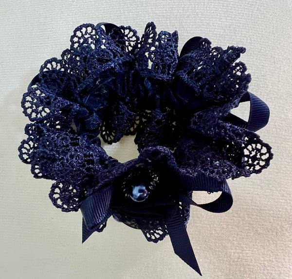 Elegant Vintage Lace Scrunchie