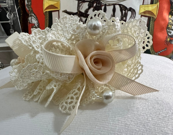 Elegant Vintage Lace Scrunchie