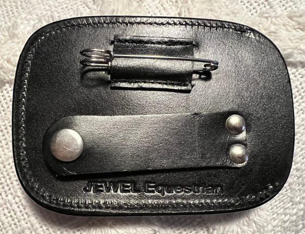 Suede Leather Saddle/Bridle Number Combo