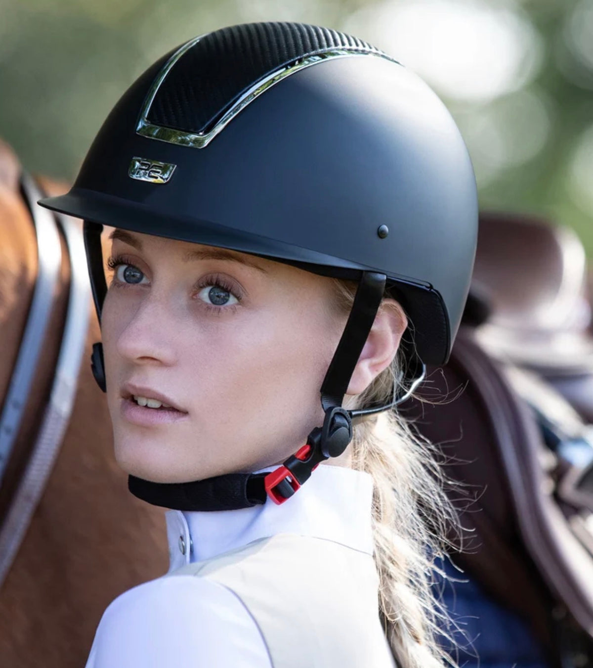 MEDIUM BLACK - Centauri Horse Riding Helmet Black