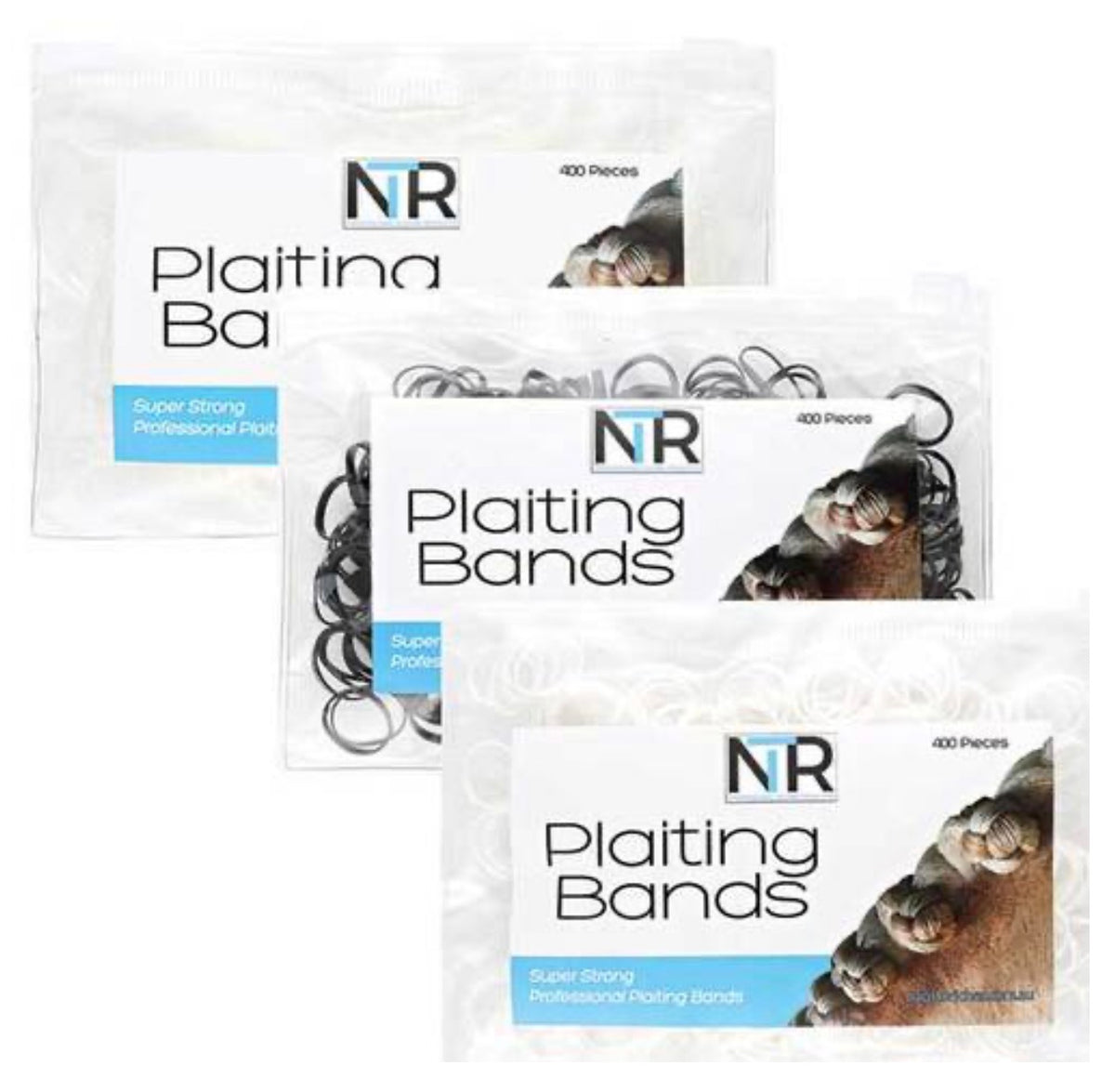 NTR - Black Plaiting Bands