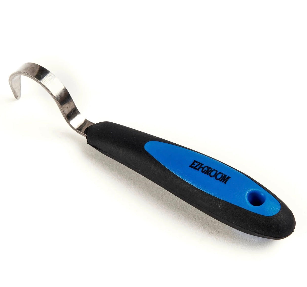 BRIGHT BLUE Shires EZI-GROOM Grip Hoof Pick