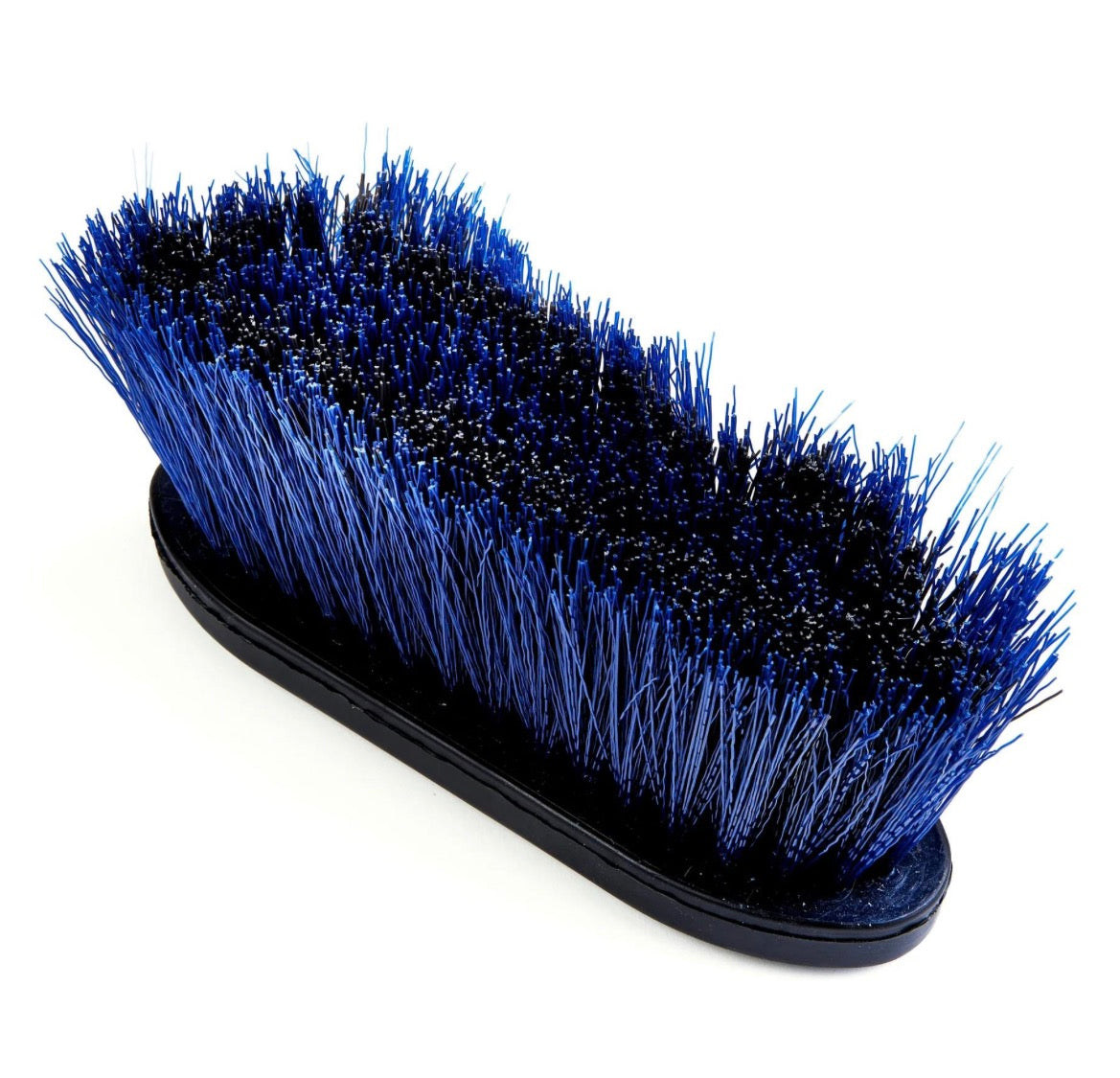 NAVY - Shires EZI-GROOM Grip Long Bristle Dandy Brush Large