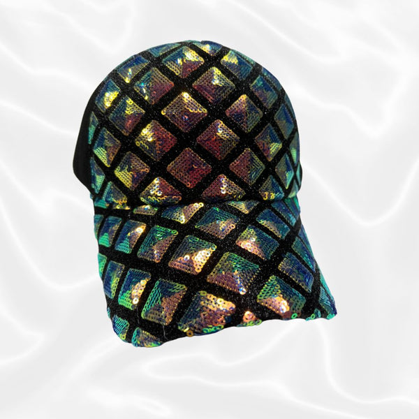 Colourful Black Mega Bling Hat