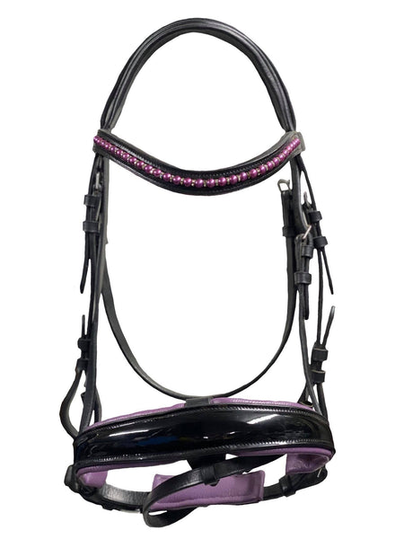 Purple Snaffle Bridle