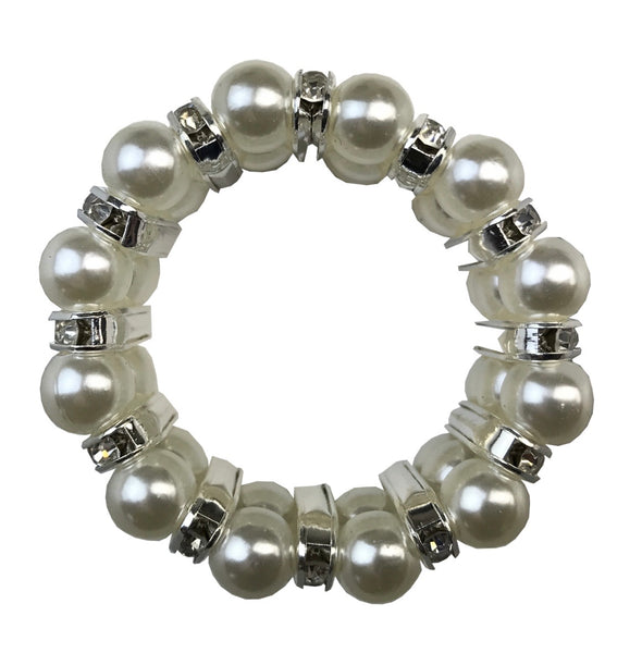 Pearl & Diamante Pony Tail Holder/Scrunchie