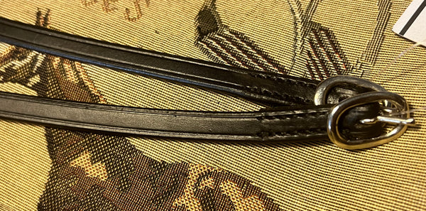 Black - Slim Spur Strap -  3/8"