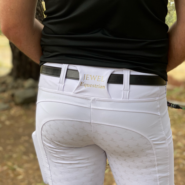 WHITE COMPETITION TIGHTS