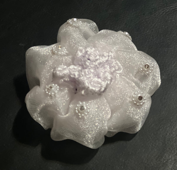 Bling Flower Bun Net