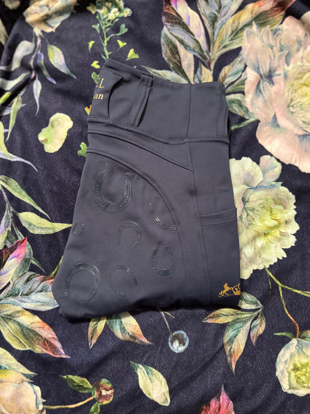 Jewel Equestrian Riding Tights - NAVY