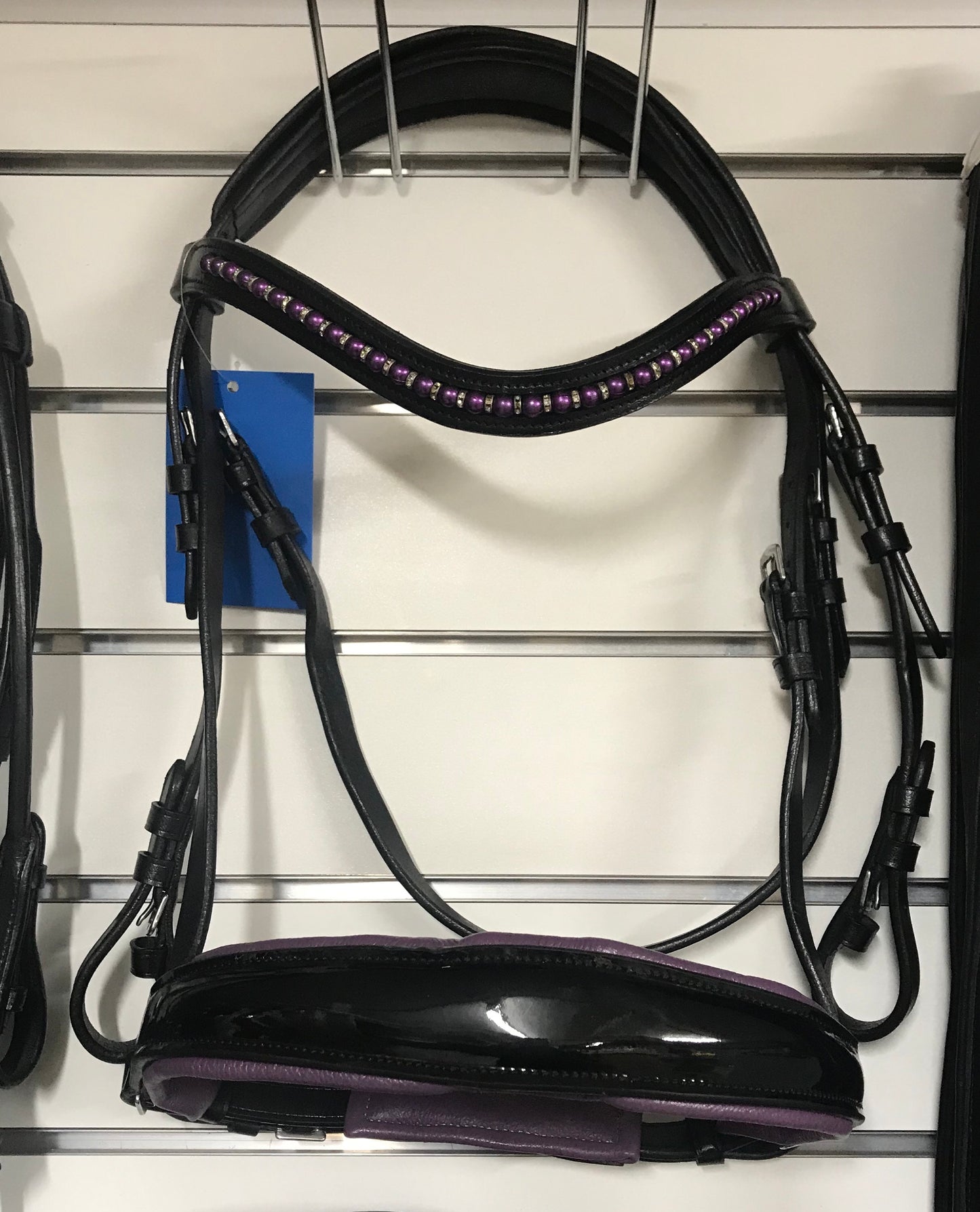 Convertible Purple Snaffle Bridle