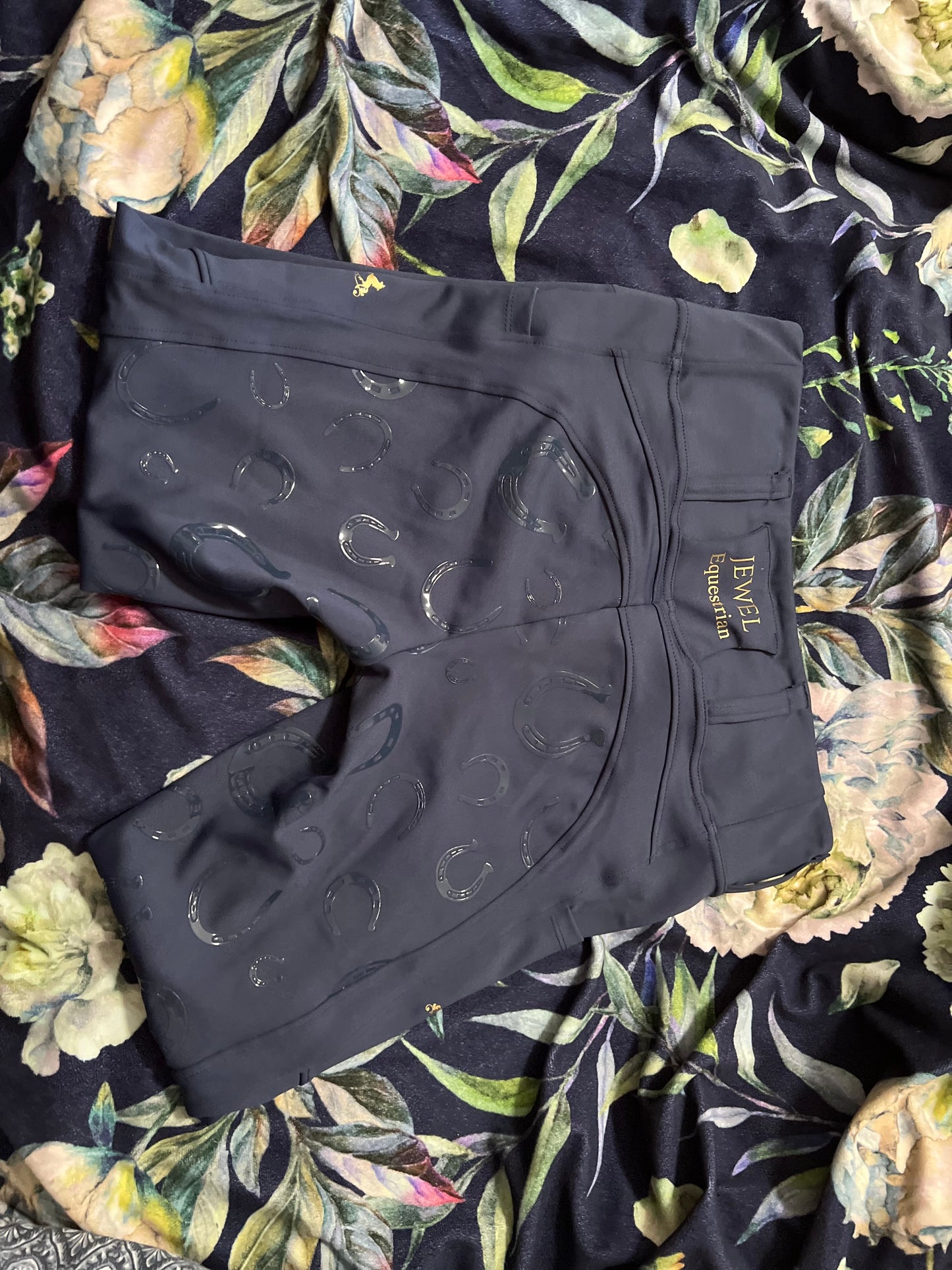 Jewel Equestrian Riding Tights - NAVY