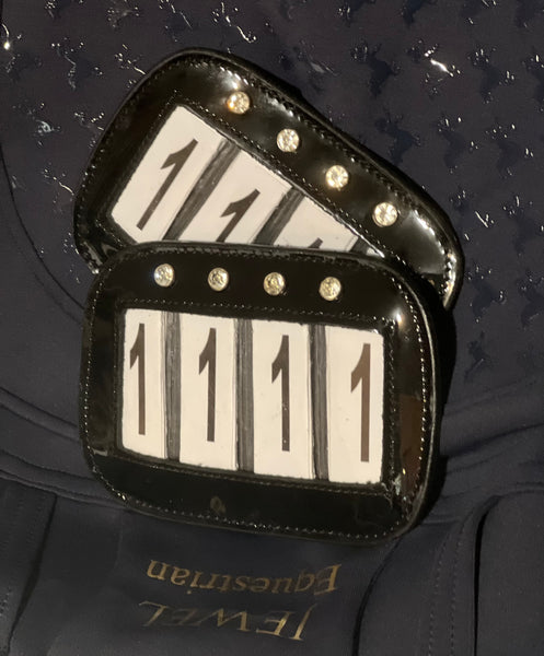 Patent Leather Saddle Cloth Numbers