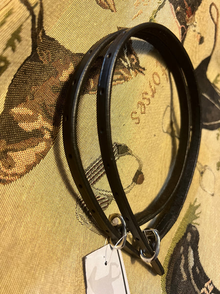 Black - Slim Spur Strap -  3/8"