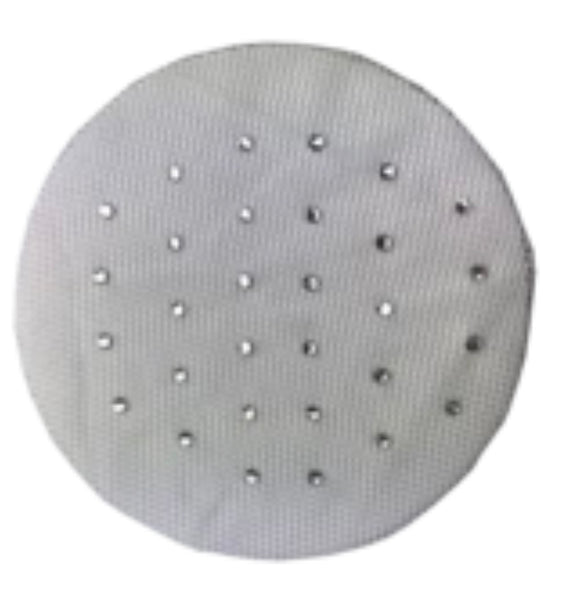 White Hair Net with Diamonds