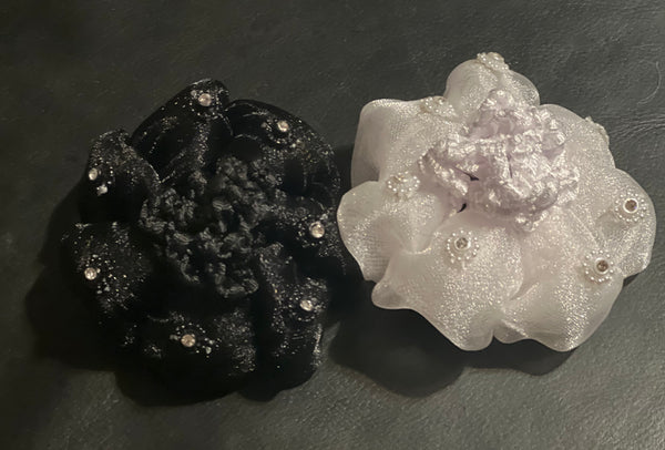 Bling Flower Bun Net
