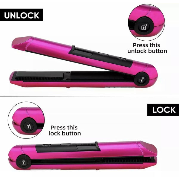 PRITECH - Mini Cordless Hair Straightener