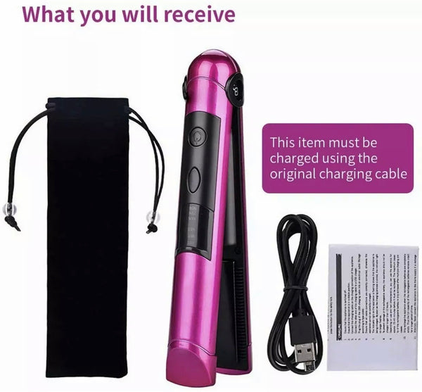 PRITECH - Mini Cordless Hair Straightener