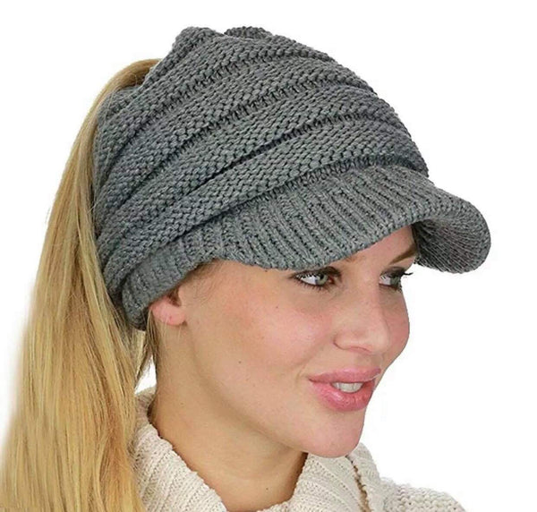 Peak Pony Tail Beanie