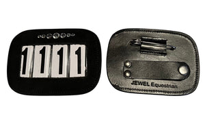Suede Leather Saddle/Bridle Number Combo