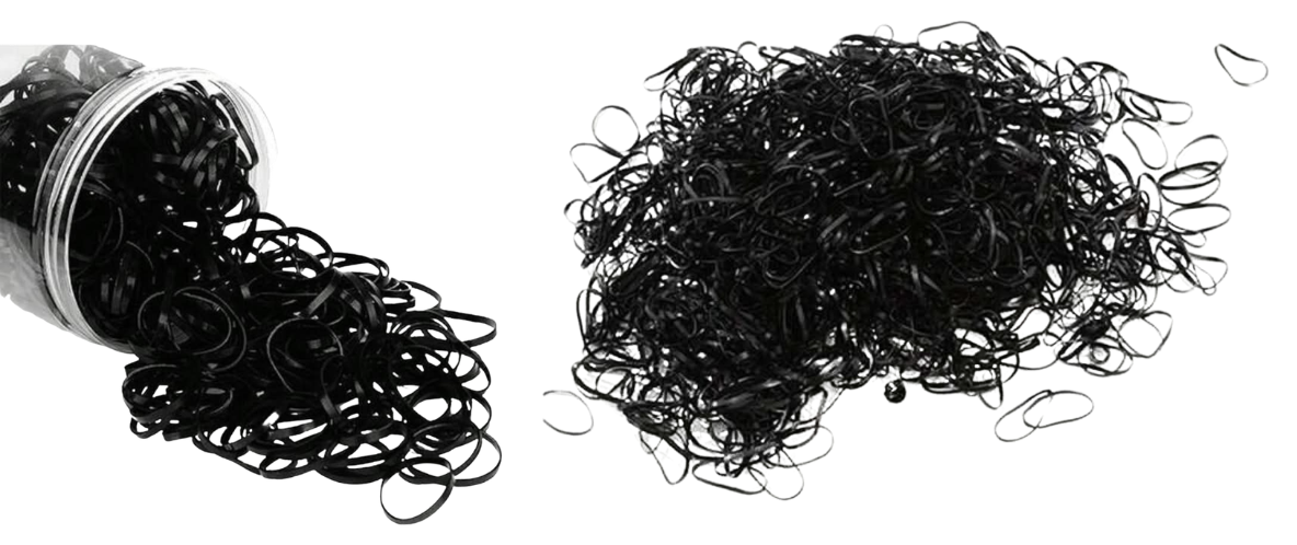 BLACK Elastic Bands