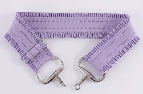 Lilac Ruffled Bit Belt