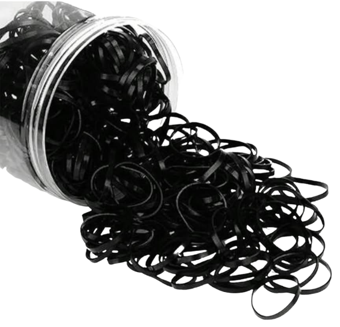 BLACK Elastic Bands