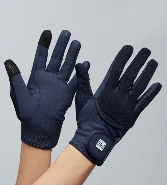 XL (8.5”) NAVY - Presa Mesh Riding Gloves