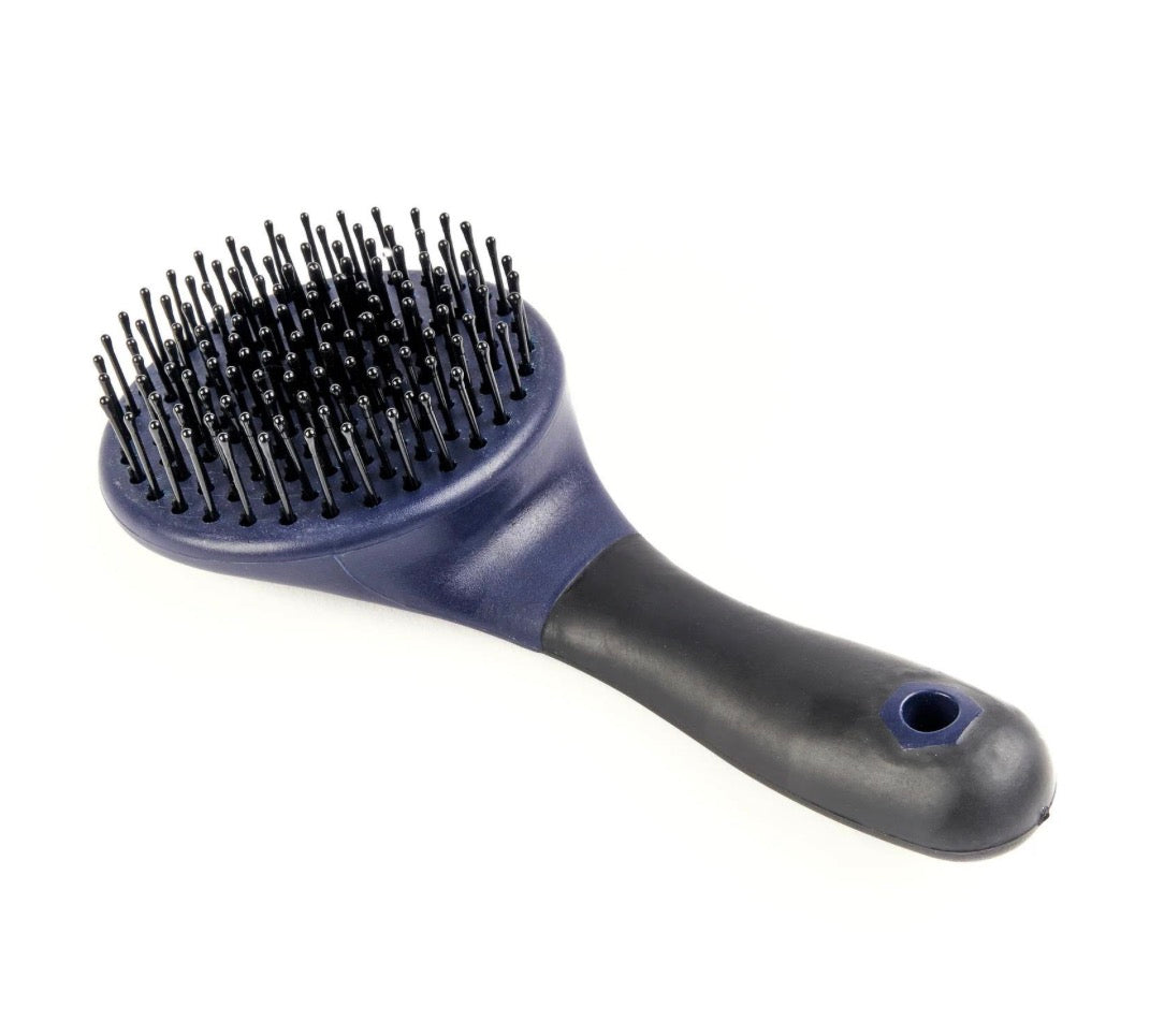 NAVY Shires EZI-GROOM Grip Mane & Tail Brush