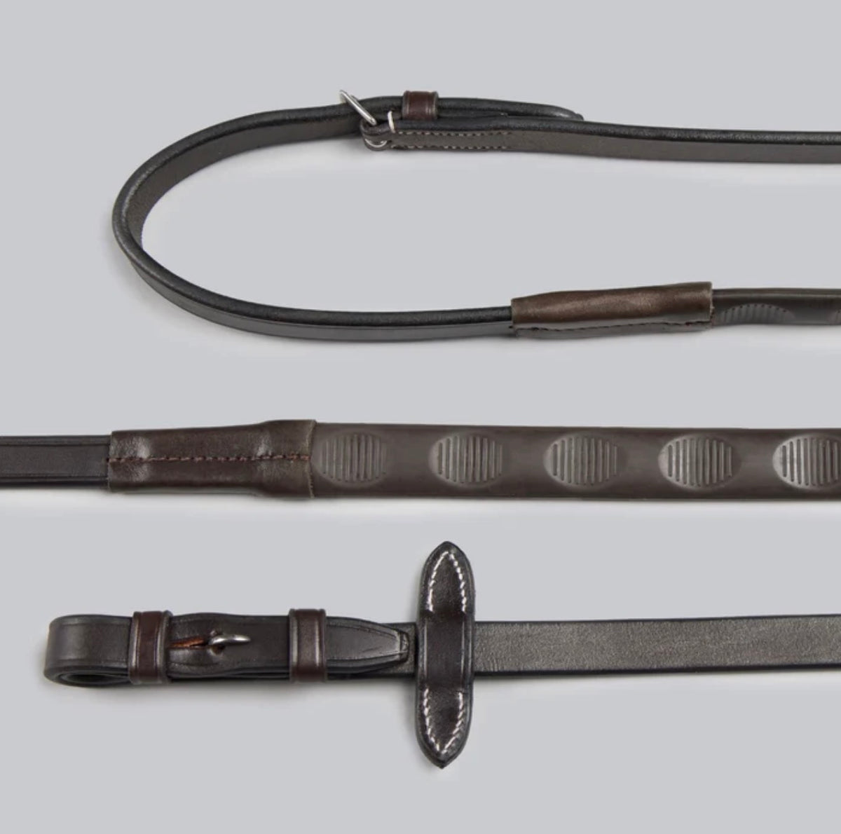 FULL - Dark Havana Thumb Rubber Reins