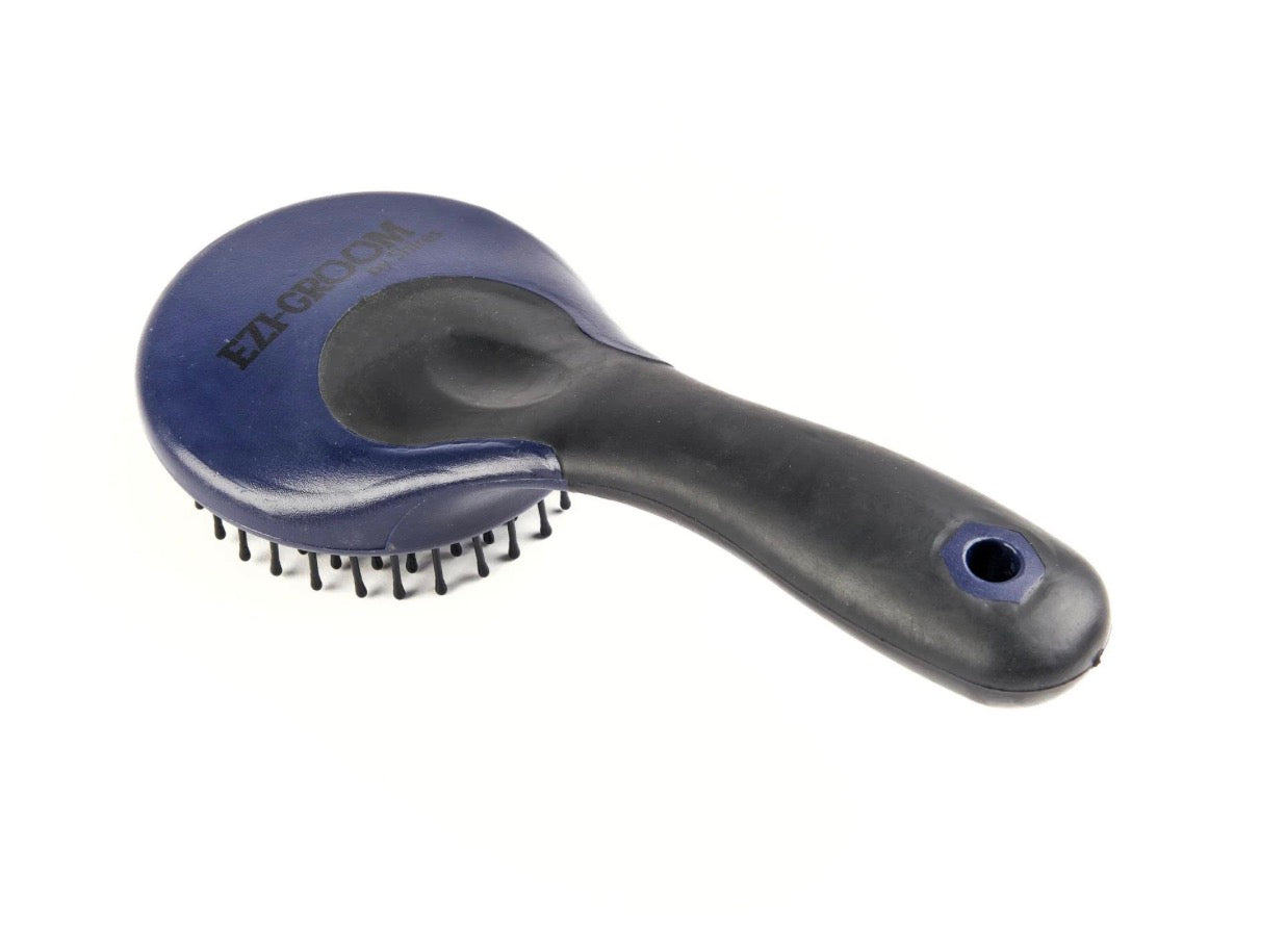 NAVY Shires EZI-GROOM Grip Mane & Tail Brush