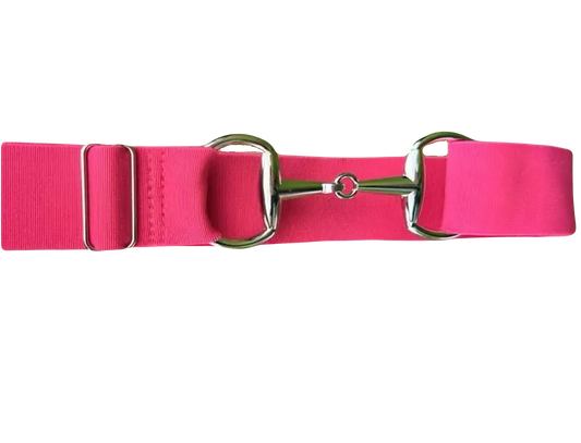 Hot Pink Elastic Bit Belt