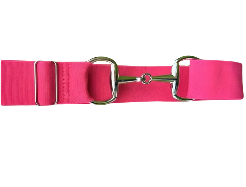 Hot Pink Elastic Bit Belt