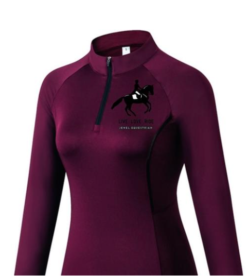XXL LARGE Wine Dressage Base Layer