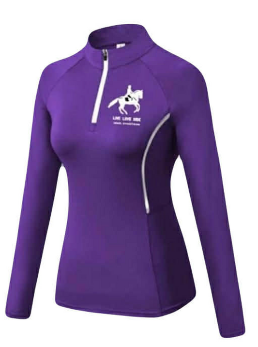 MEDIUM Purple Dressage Base Layer