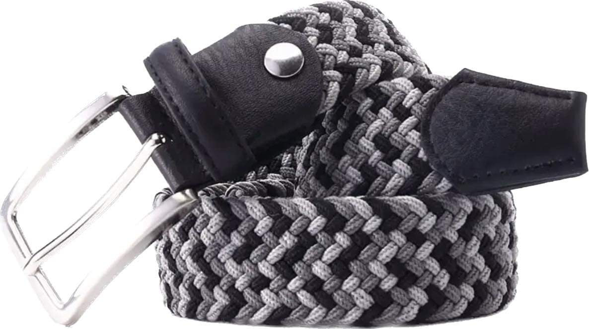 Elastic Grey & Black Belt