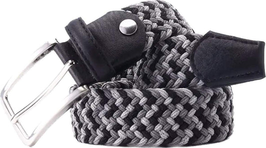Elastic Grey & Black Belt