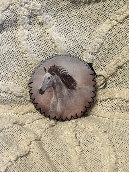 Grey Horse Coin Purse