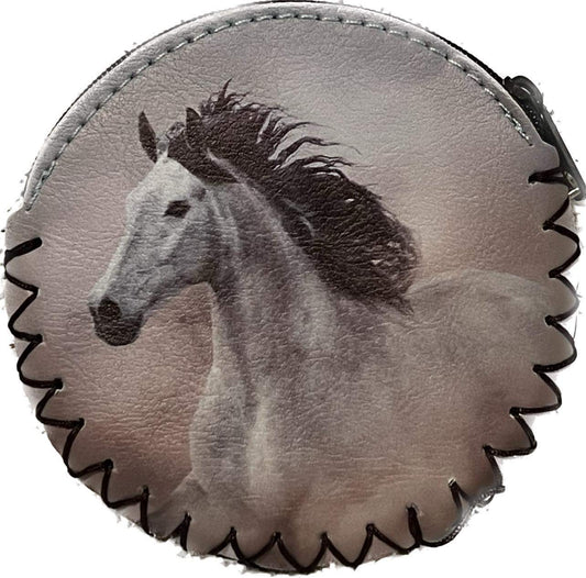 Grey Horse Coin Purse