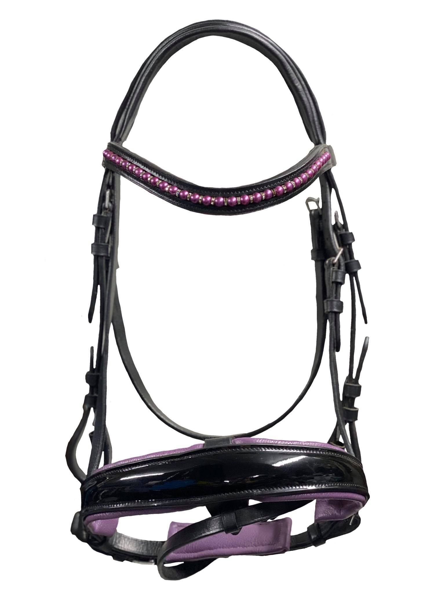 Purple Snaffle Bridle