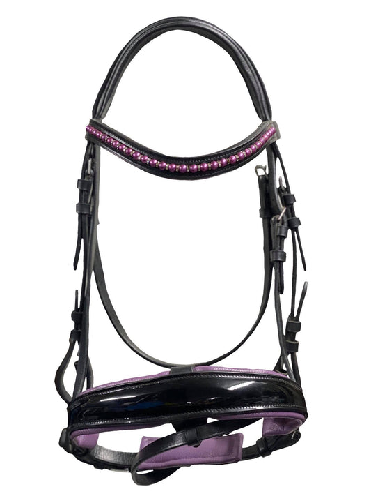 Purple Snaffle Bridle