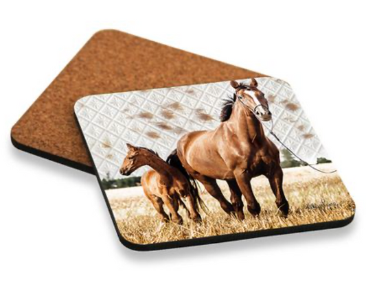 COASTER S/6 10X10 SOUL CHESTNUT