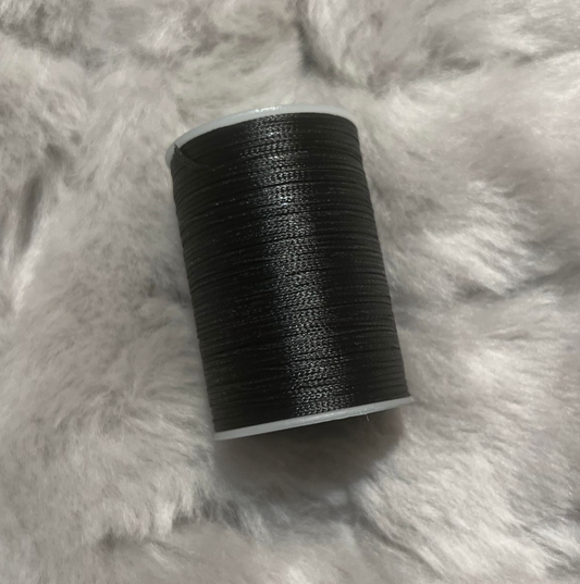 BLACK Waxed Plaiting Thread
