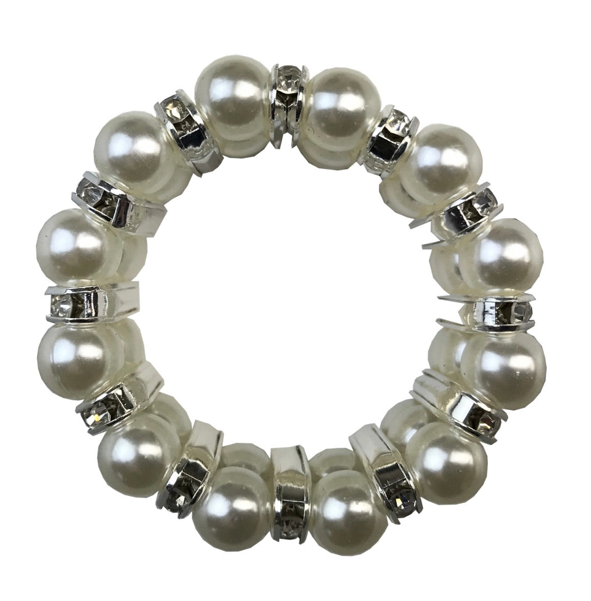 Pearl & Diamante Pony Tail Holder/Scrunchie