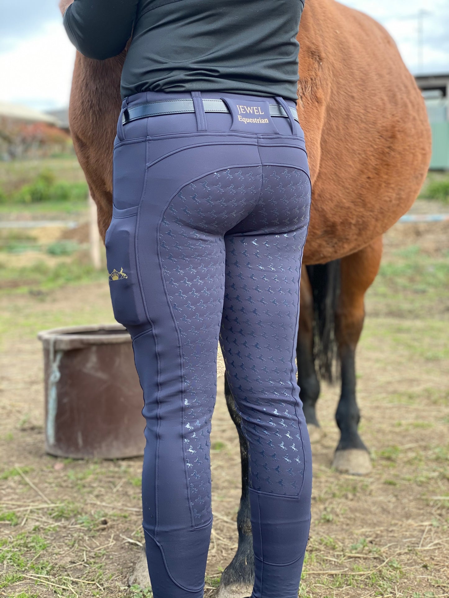 NAVY WINTER TIGHTS - Large Size Only