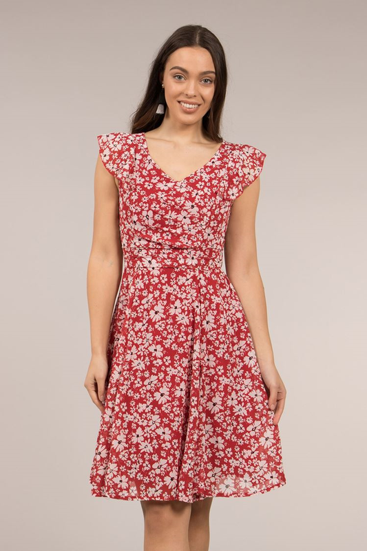 Floral Fit & Flare Dress