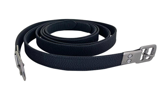 Cavalier Riveted Stirrup Leathers - BLACK