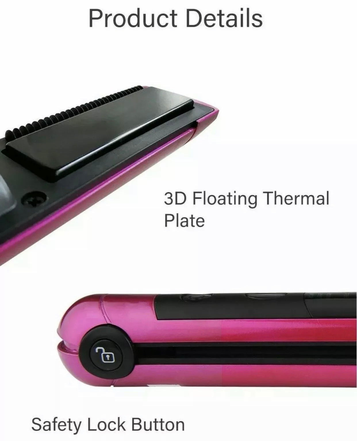 PRITECH - Mini Cordless Hair Straightener
