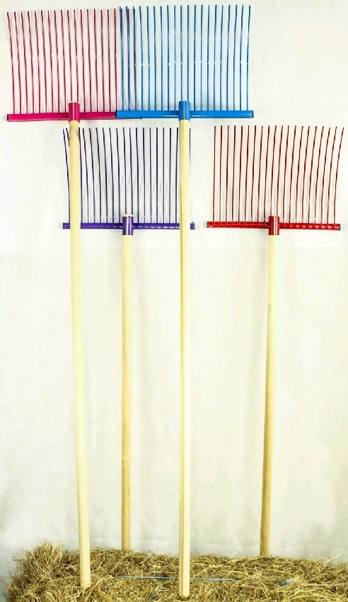 HIGH TENSILE DELUXE STABLE FORK- MIXED COLOURS