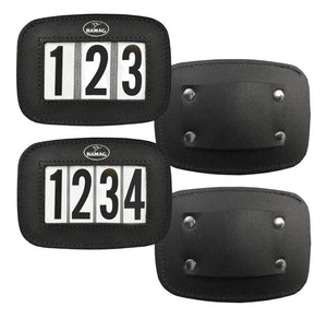 Hamag™ Leather Halter Number Holders (Pair)